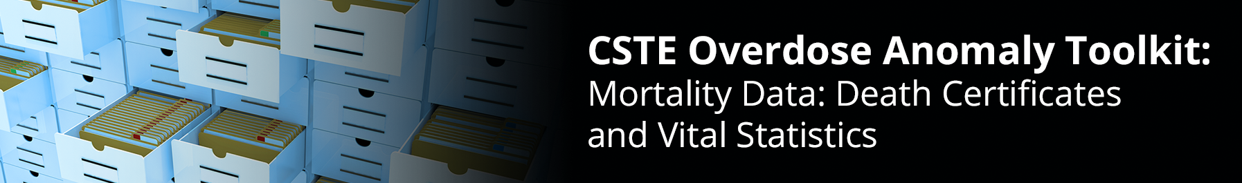 CSTE Overdose Anomaly Toolkit: Mortality Data: Death Certificates and Vital Statistics